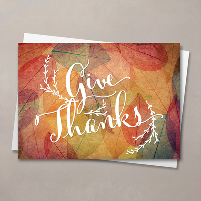 Colorful Array of Thanks Thanksgiving Card