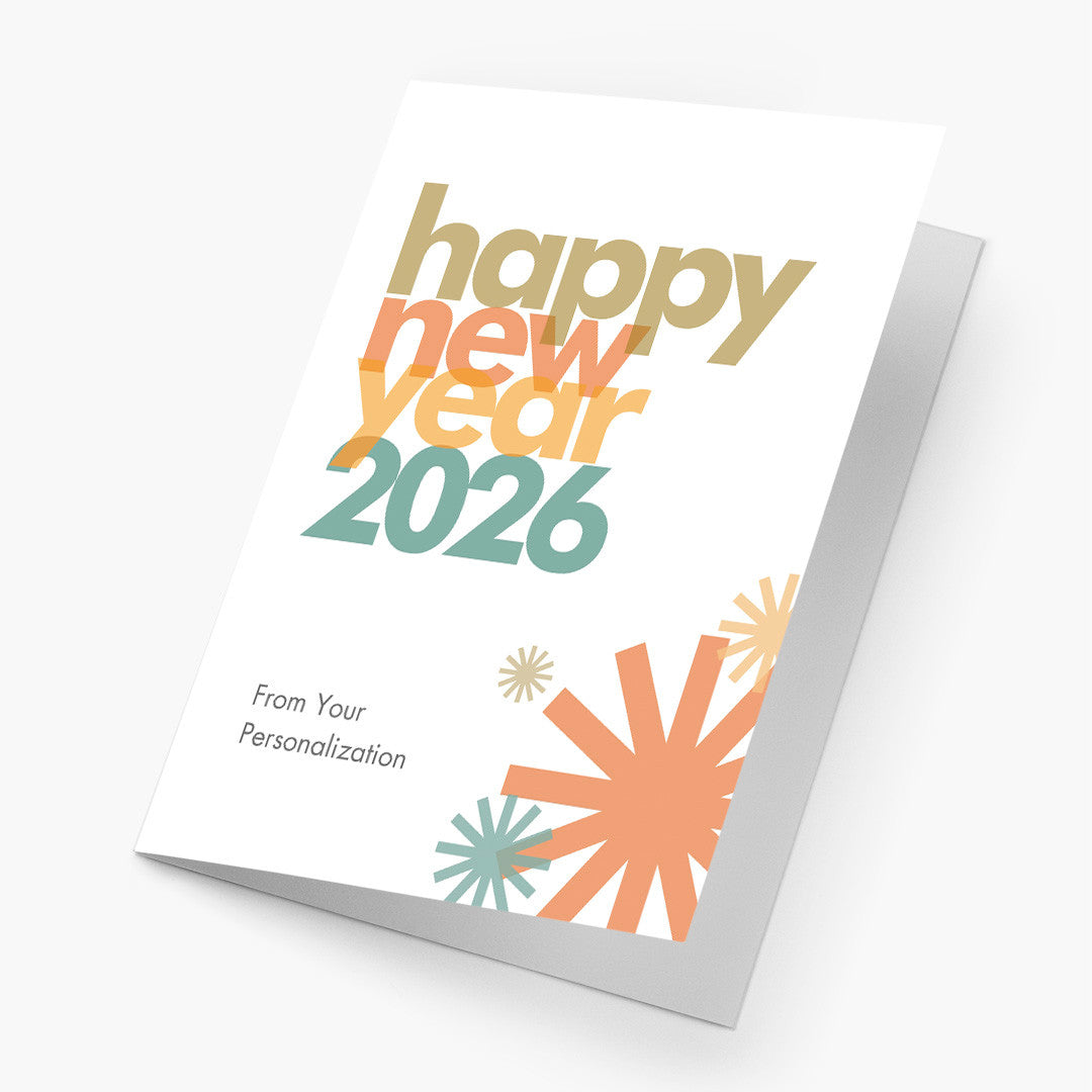 Colorful Beginnings New Year Card