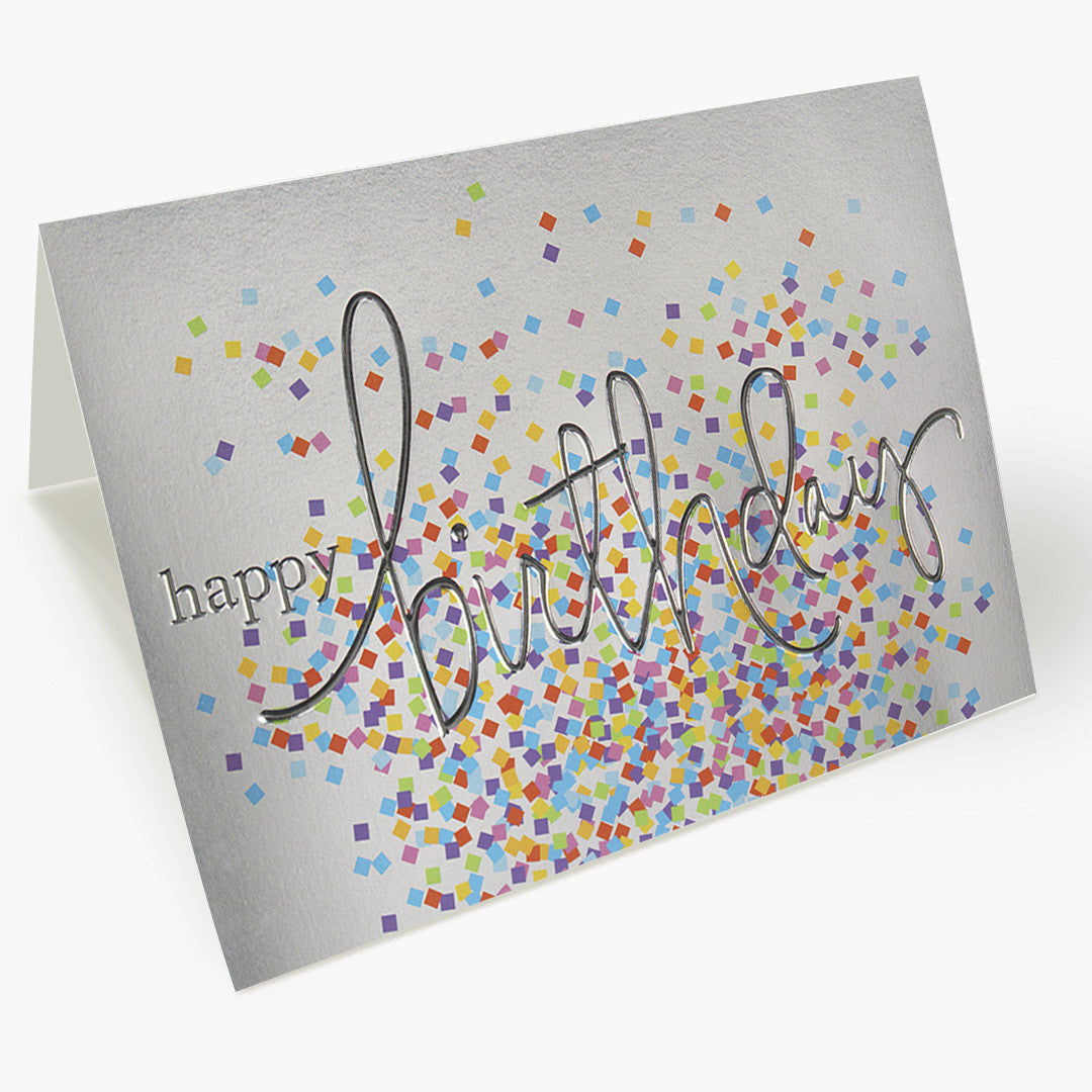 Colorful Confetti Birthday Card
