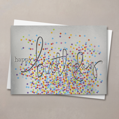Colorful Confetti Birthday Card