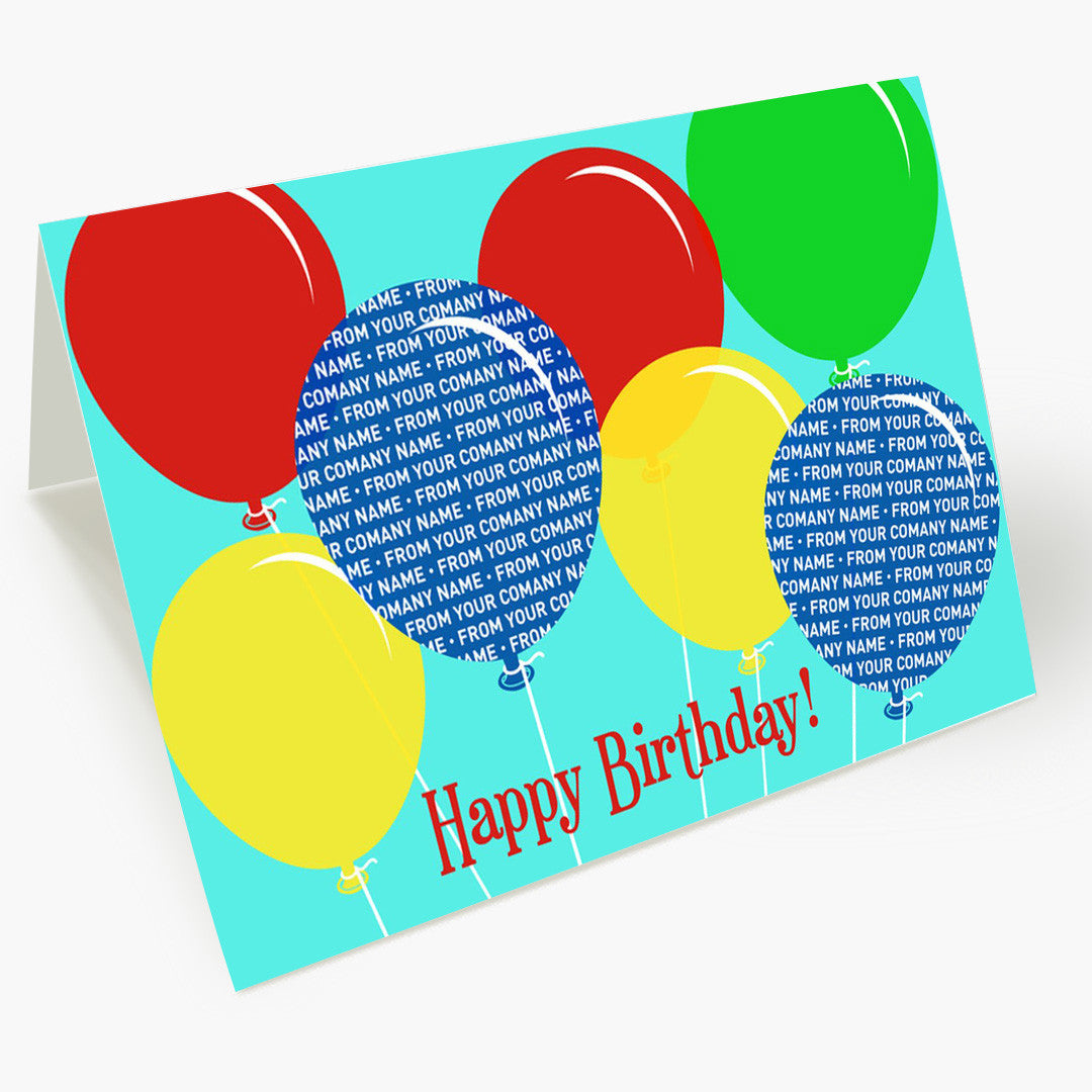 Company Front Imprint Birthday Card