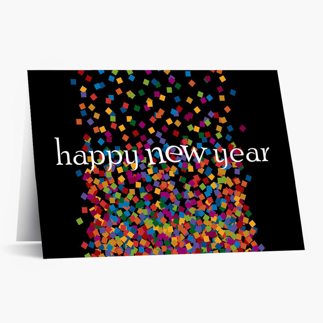 Confetti New Year Card