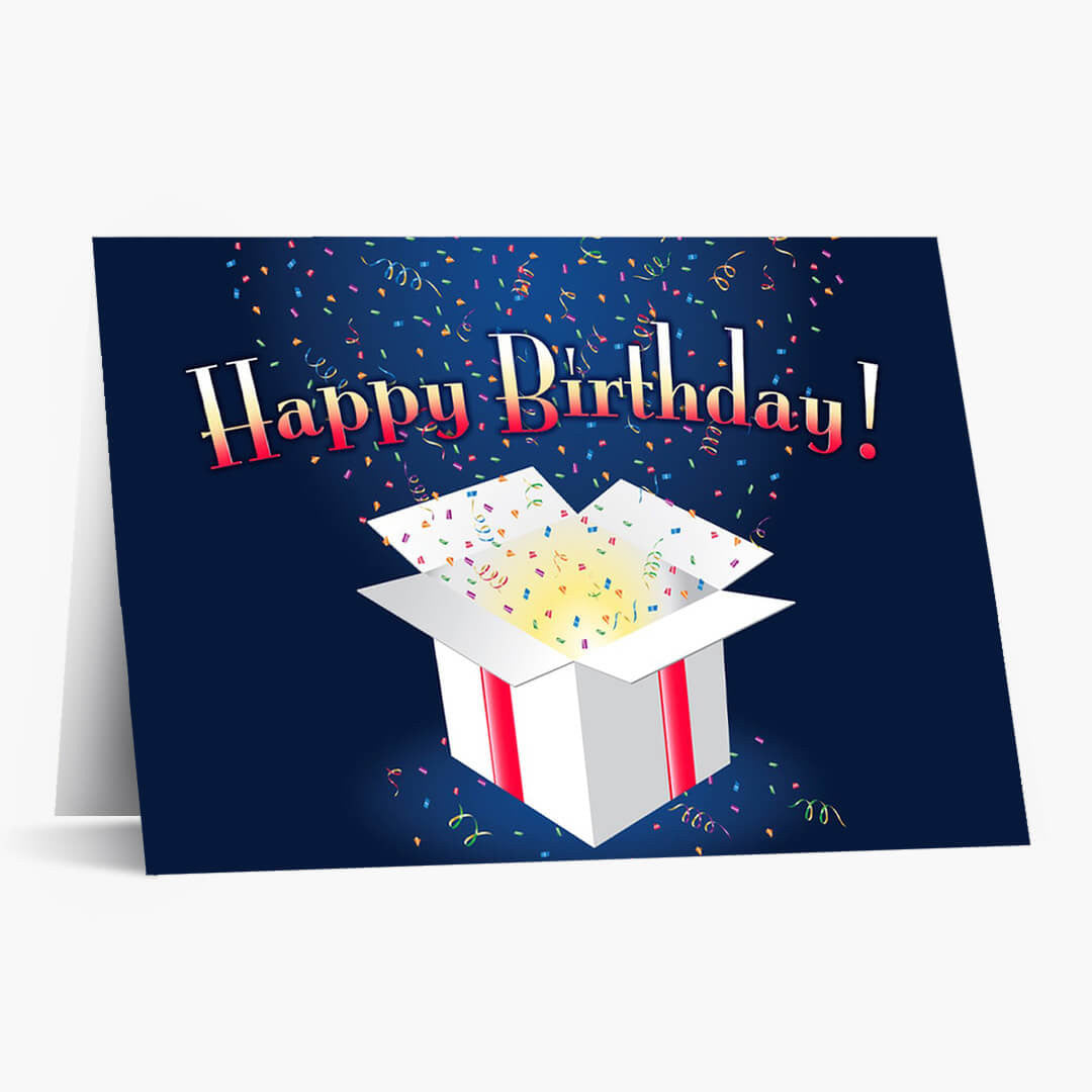Confetti Spotlight Birthday Card