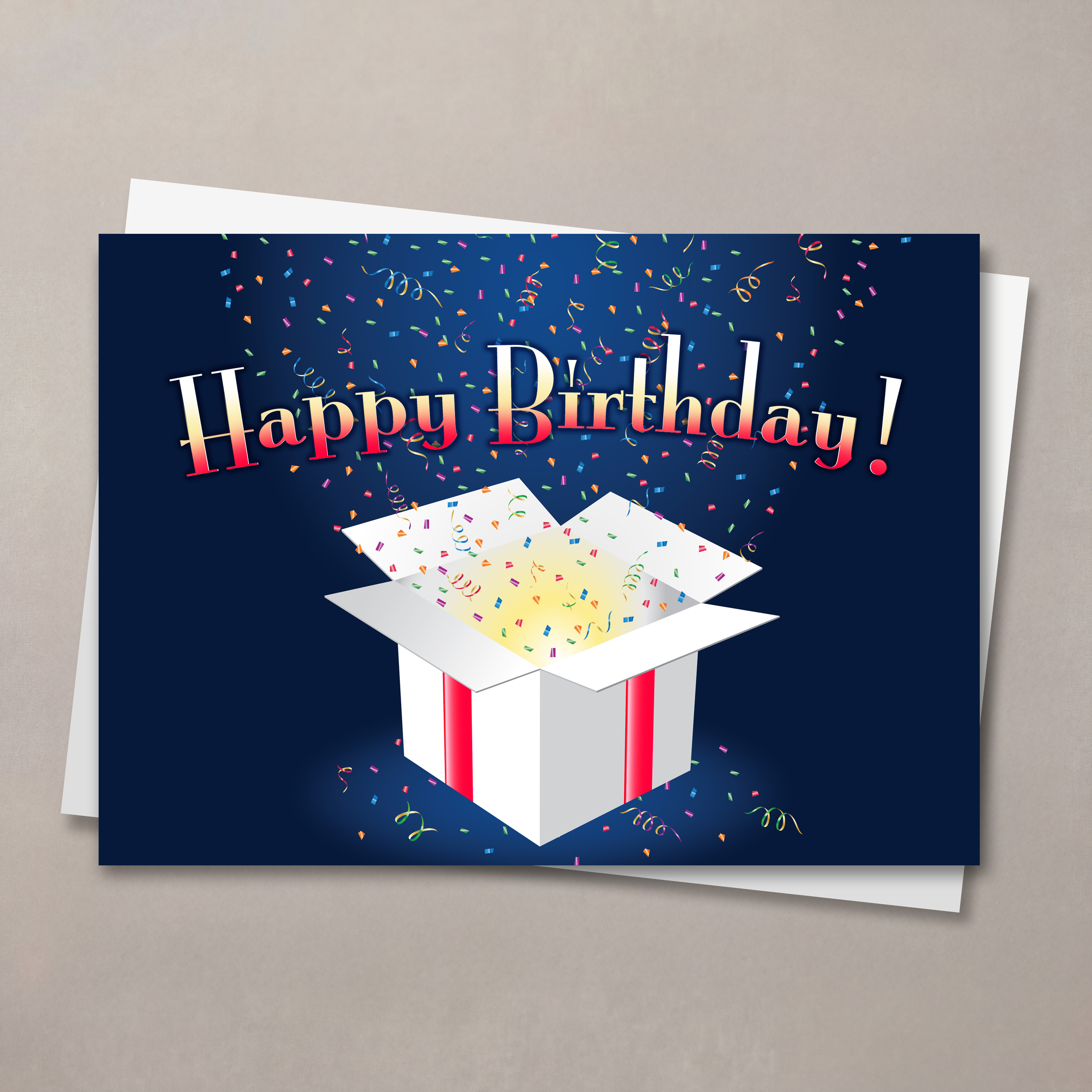 Confetti Spotlight Birthday Card