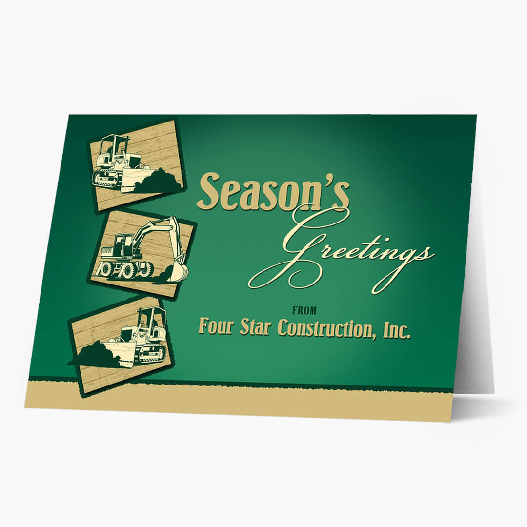 Construction Greetings Holiday Card