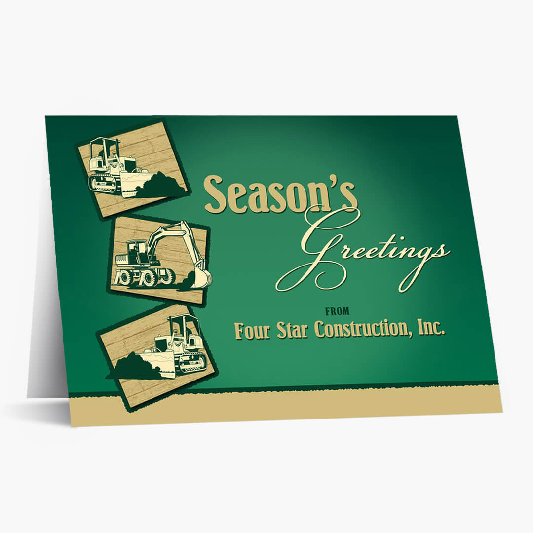 Construction Greetings Holiday Card