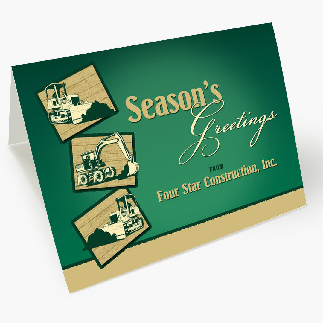 Construction Greetings Holiday Card