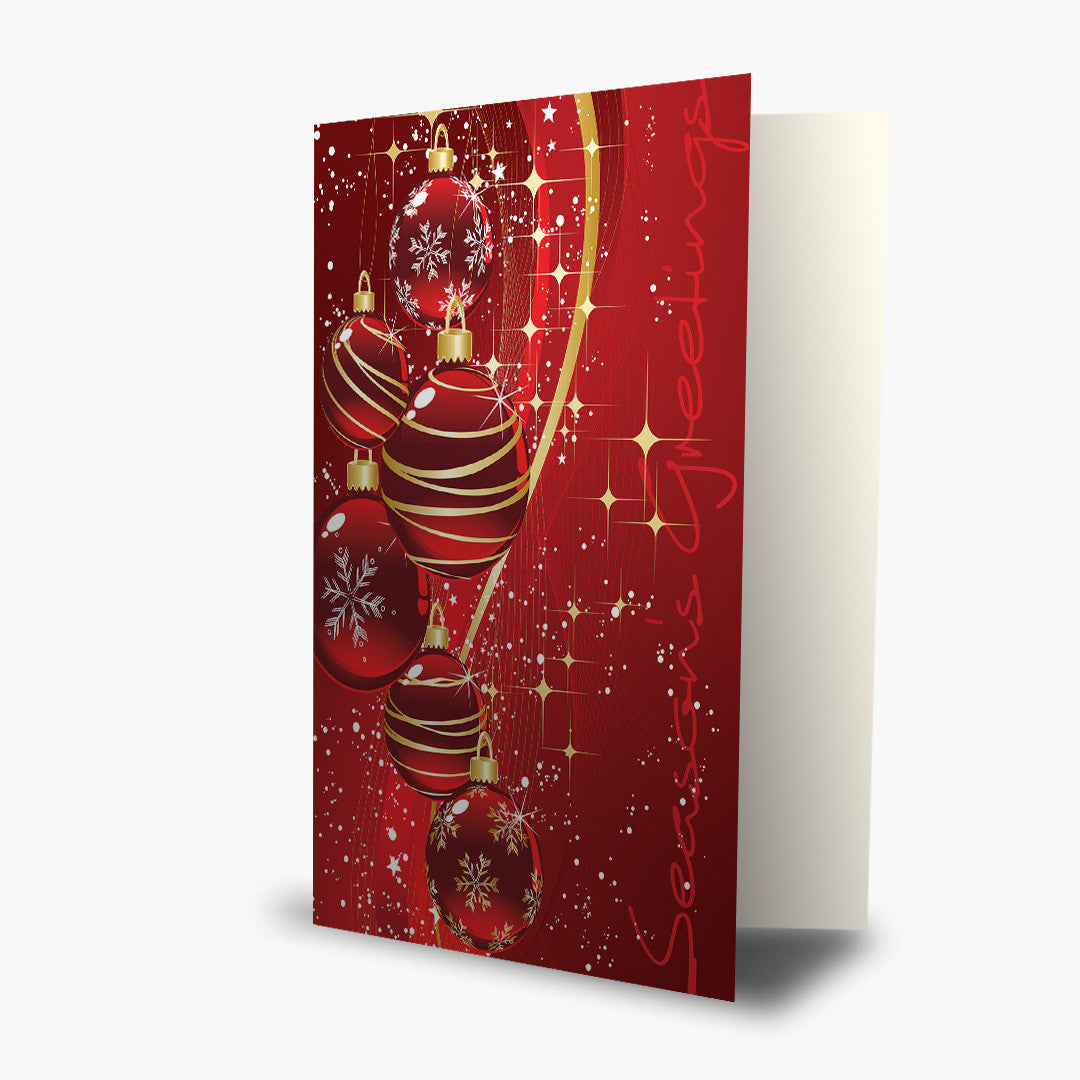 Contemporary Ornaments Christmas Card