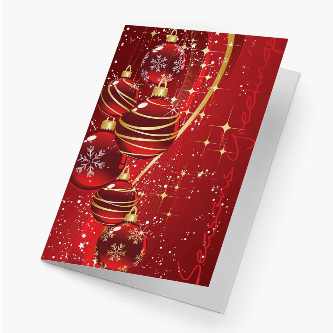 Contemporary Ornaments Christmas Card