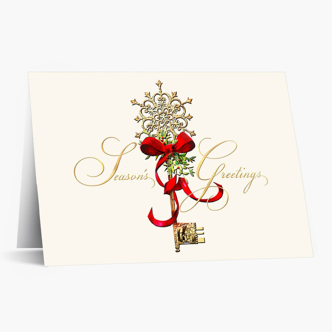 Decorated Key Christmas Card