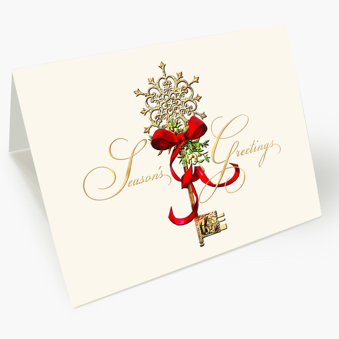 Decorated Key Christmas Card