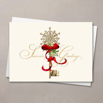 Decorated Key Christmas Card
