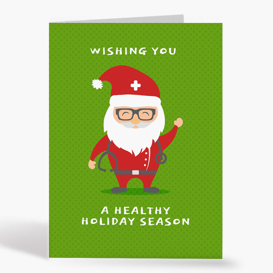 Doctor Santa Christmas Card
