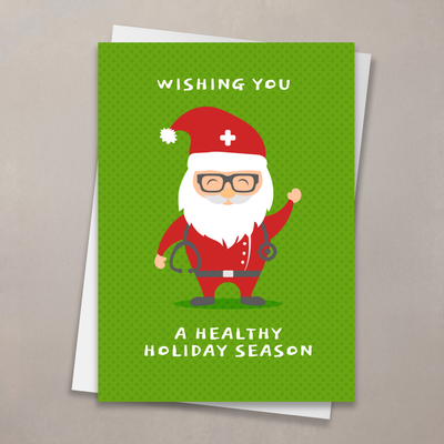 Doctor Santa Christmas Card