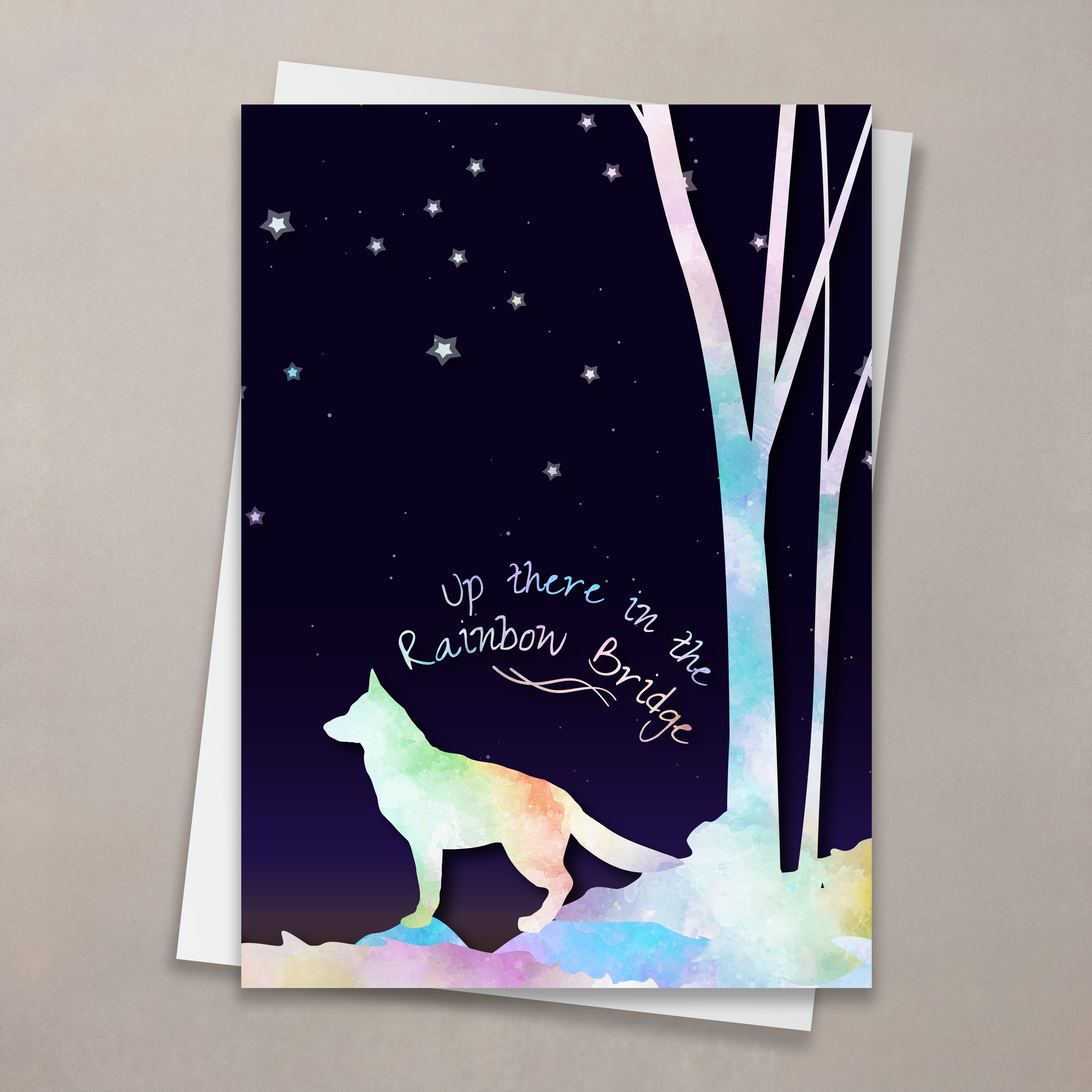 Dog in the Rainbow Bridge