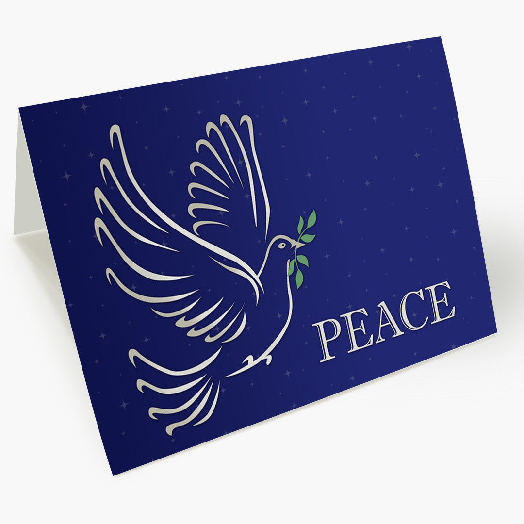 Dove With Olive Branch Christmas Card