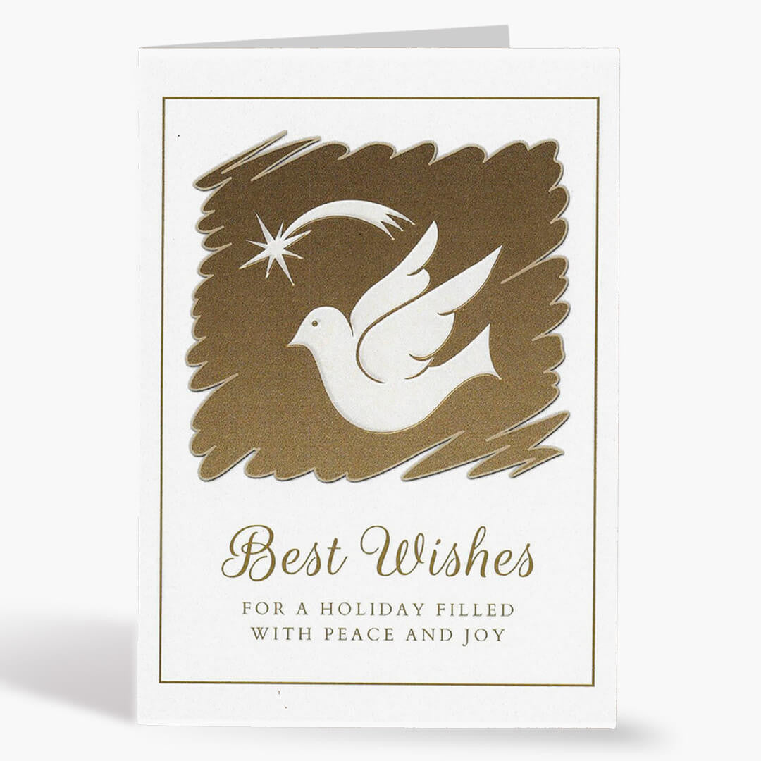Dove and Star Christmas Card