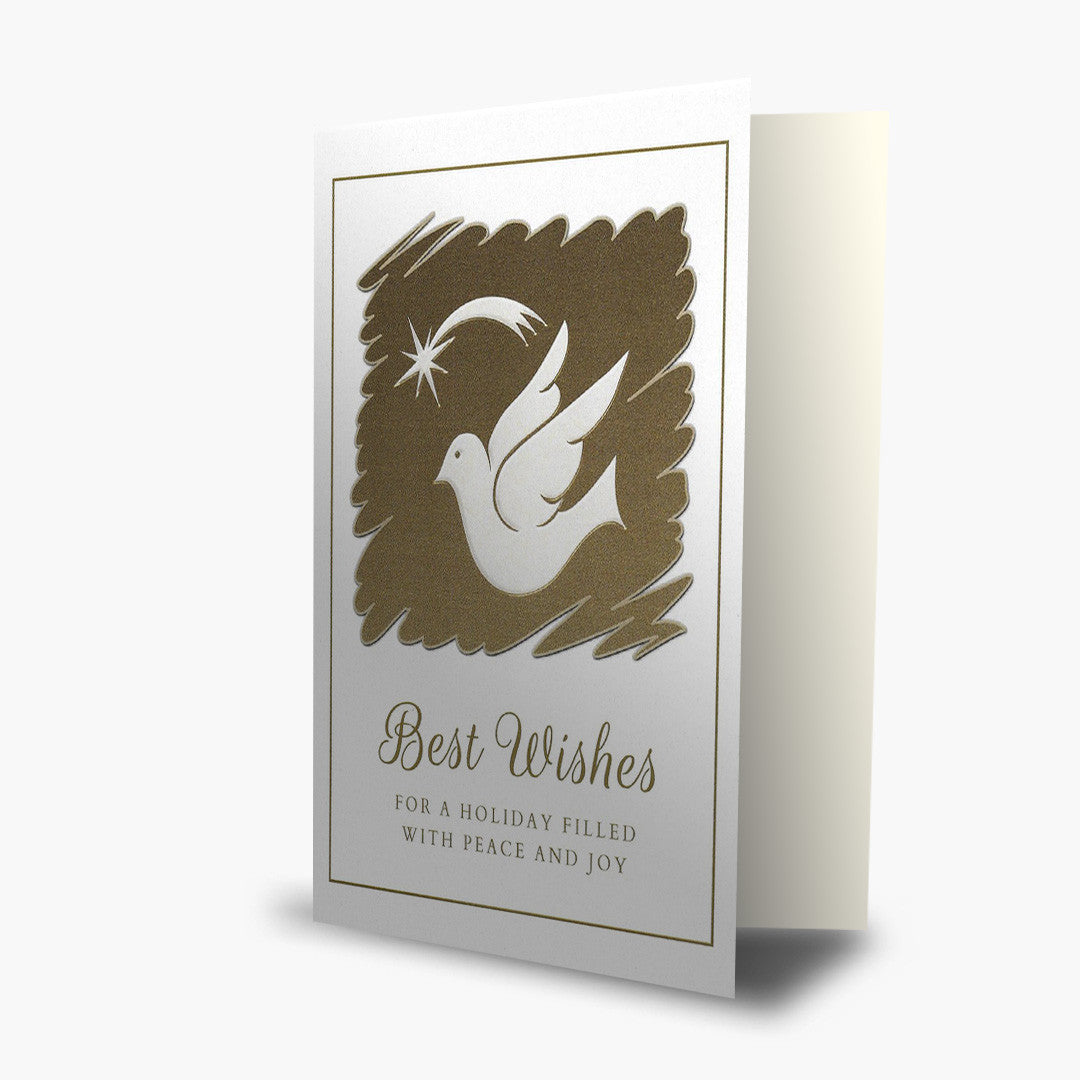 Dove and Star Christmas Card