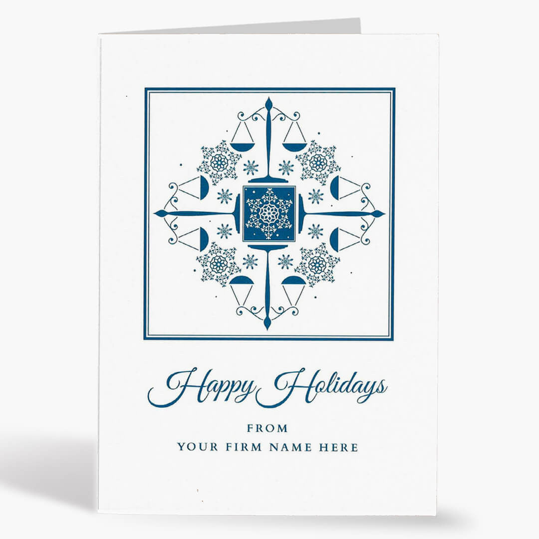 Snowflakes and Scales Holiday Card