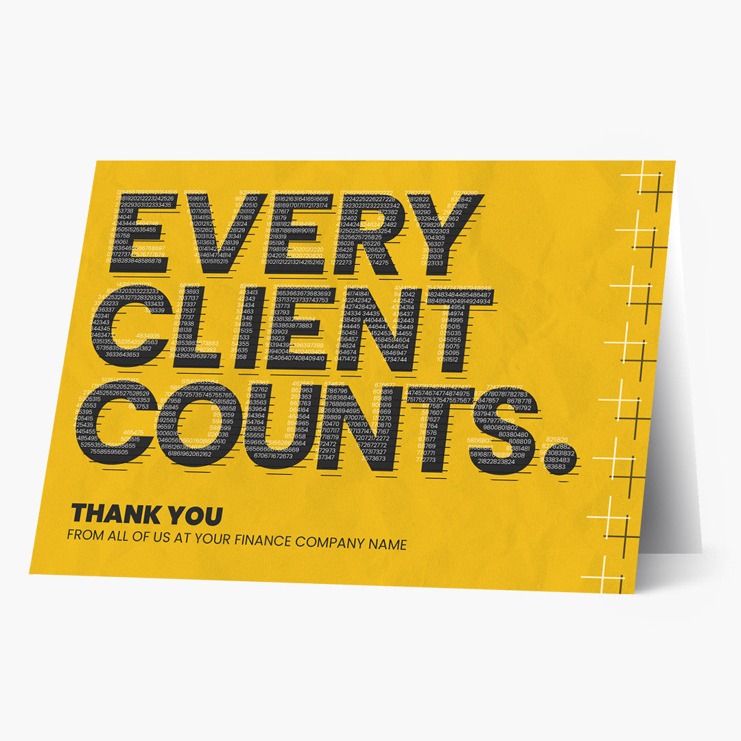 Every Client Counts Thank You Card