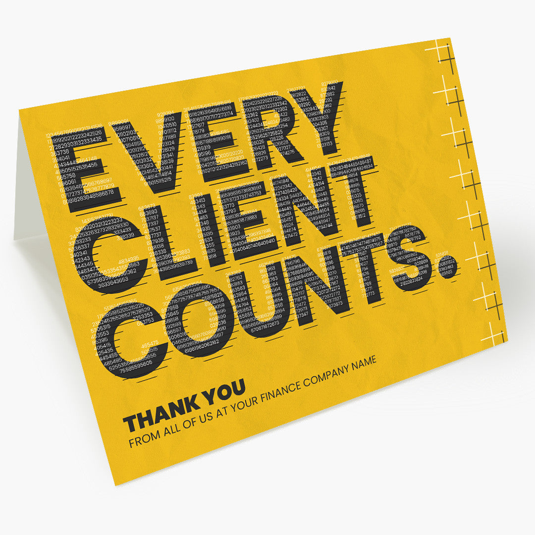 Every Client Counts Thank You Card