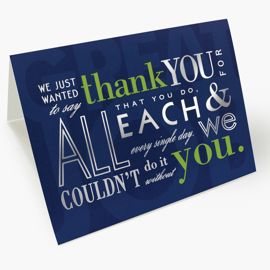 Every Single Day Thank You Card