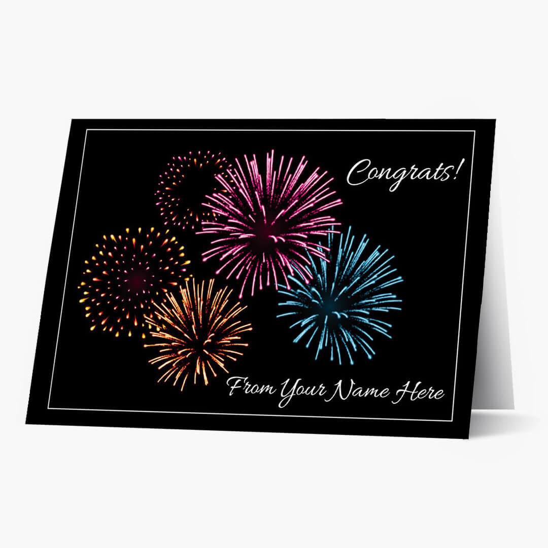 Explosive Congrats Card