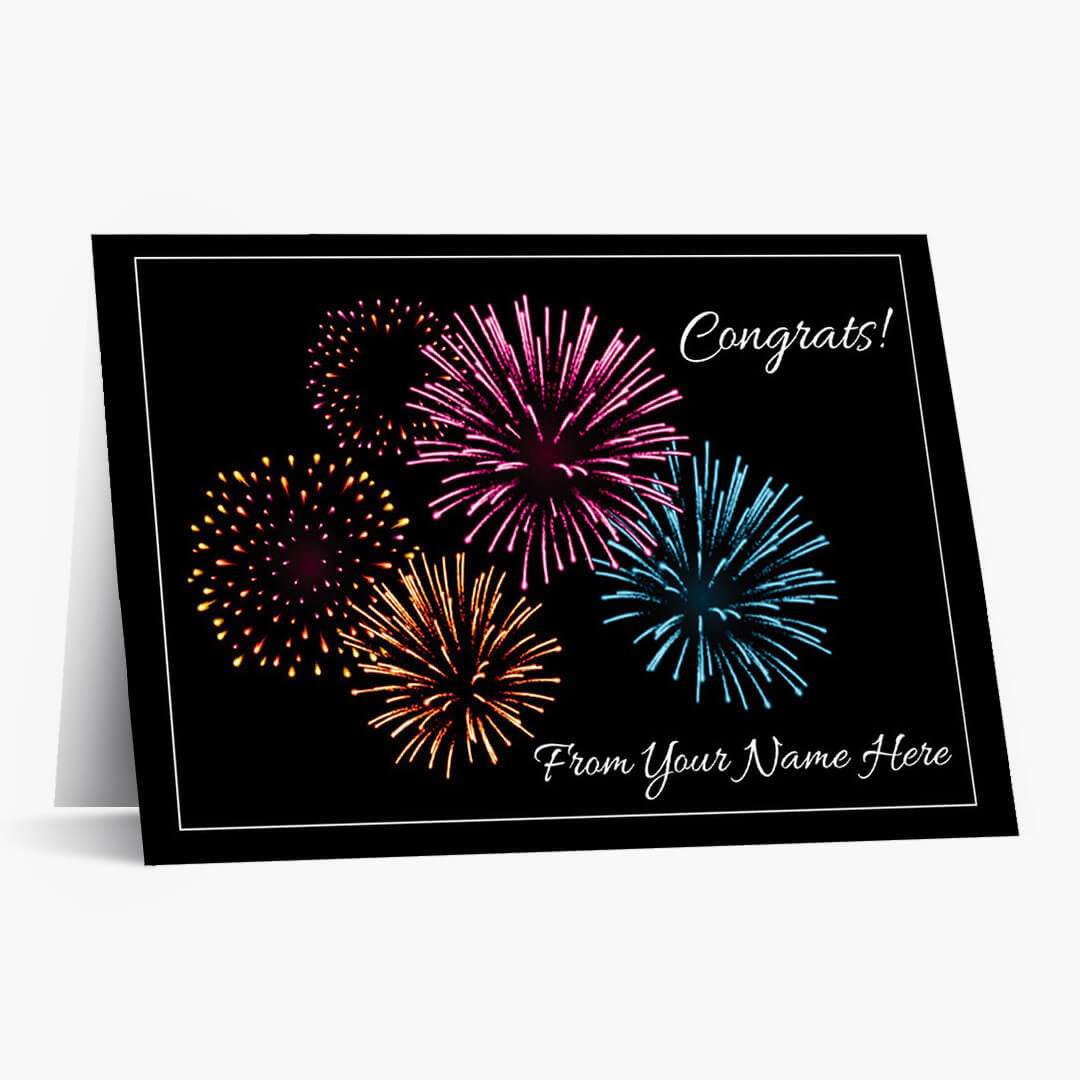 Explosive Congrats Card