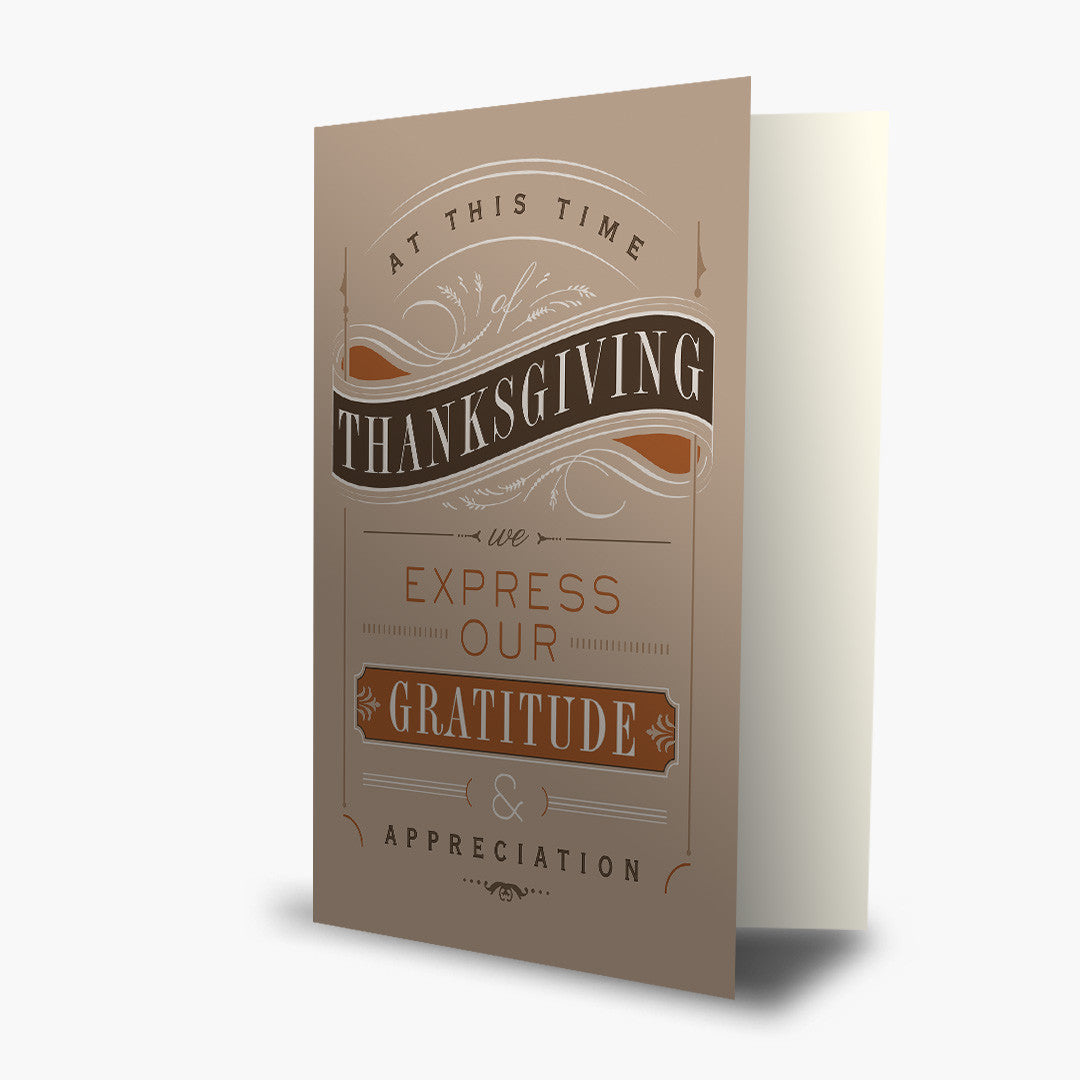 Expressing Gratitude Thanksgiving Card