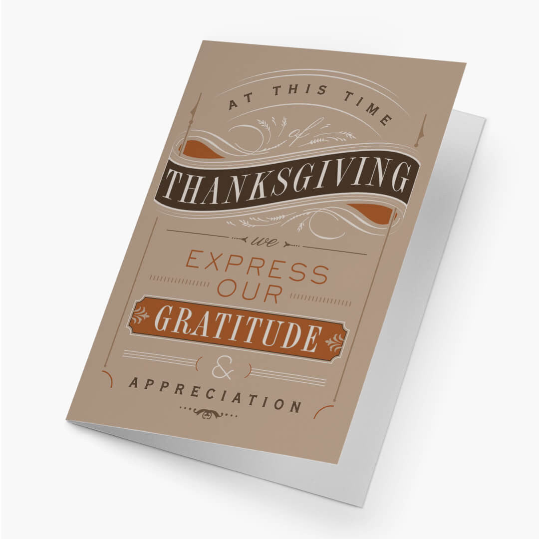 Expressing Gratitude Thanksgiving Card
