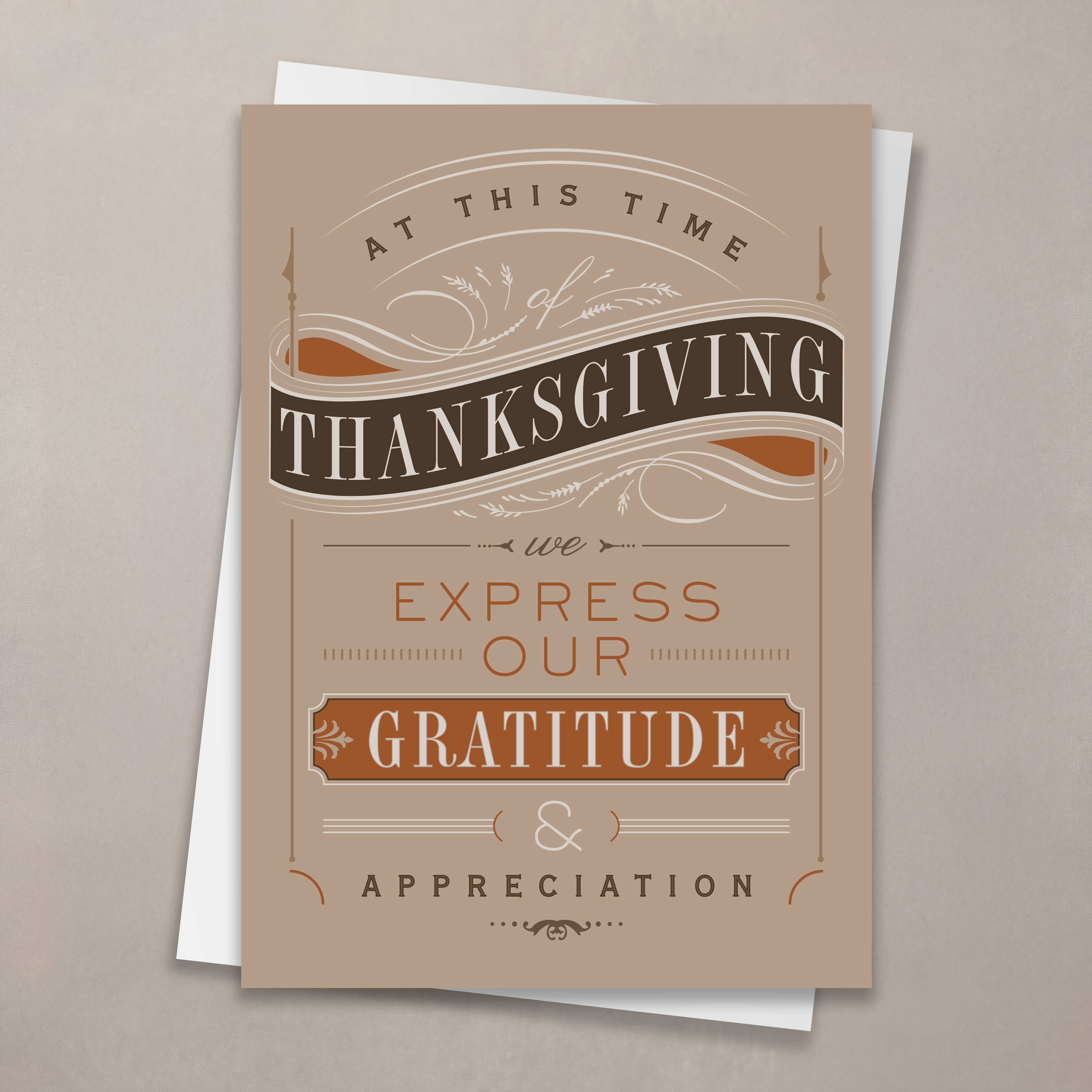 Expressing Gratitude Thanksgiving Card