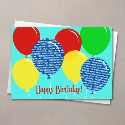 Company Front Imprint Birthday Card
