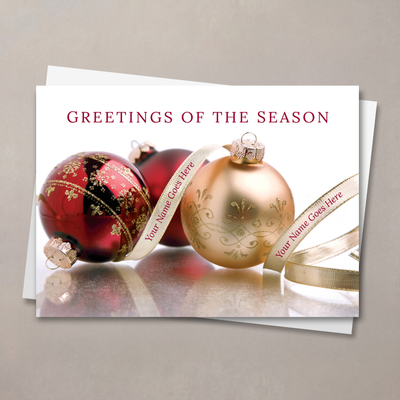 Seasonal Trimmings Holiday Card
