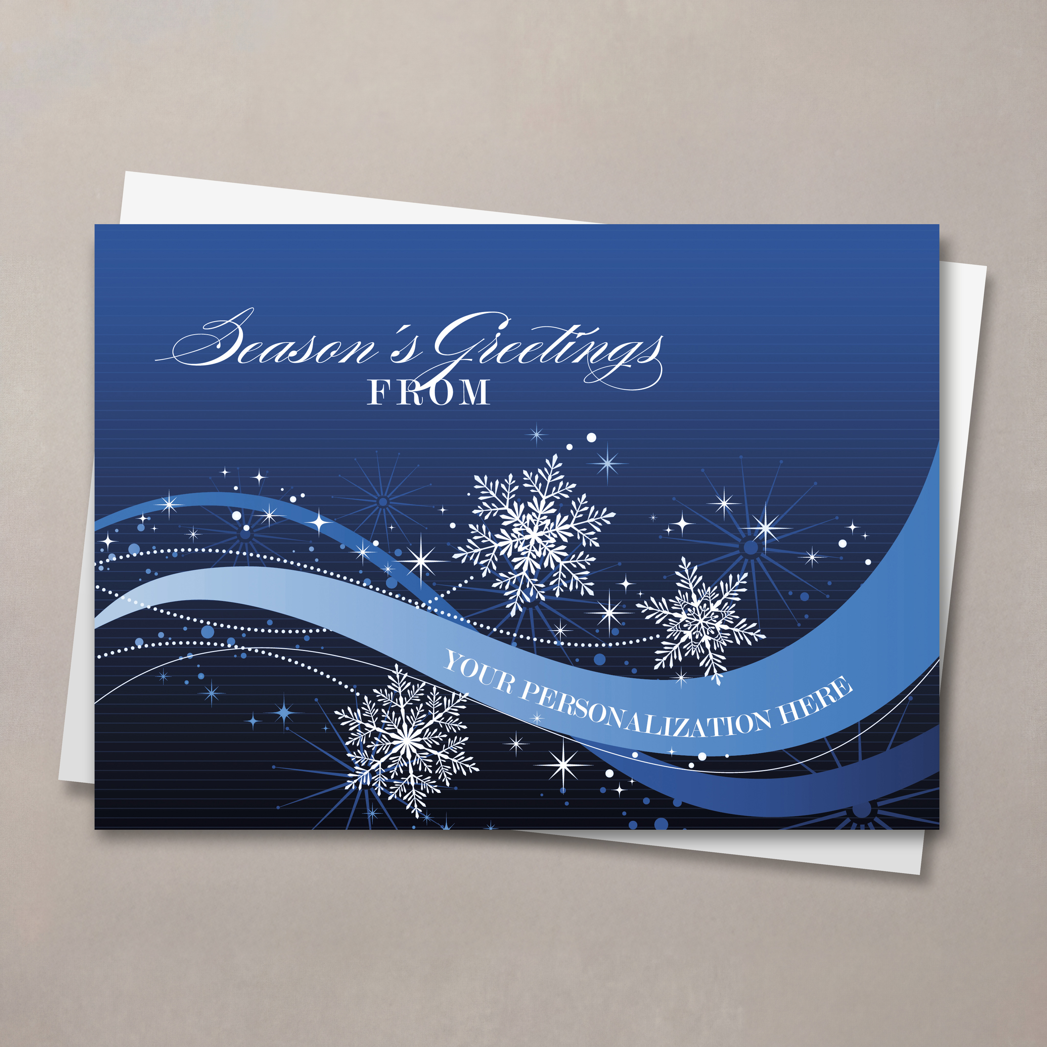 Sparkly Snowflakes Holiday Card