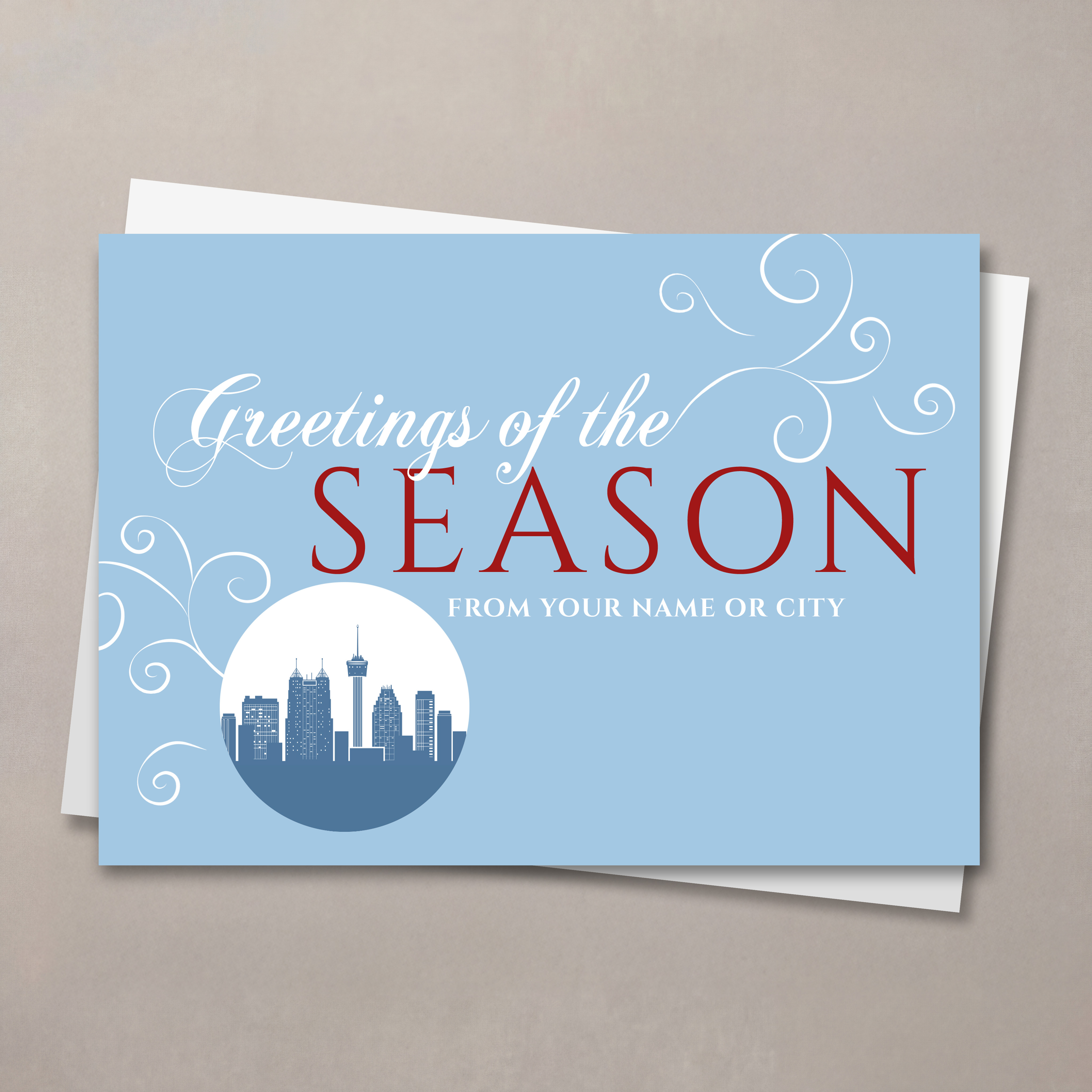 A San Antonio Greeting Christmas Card