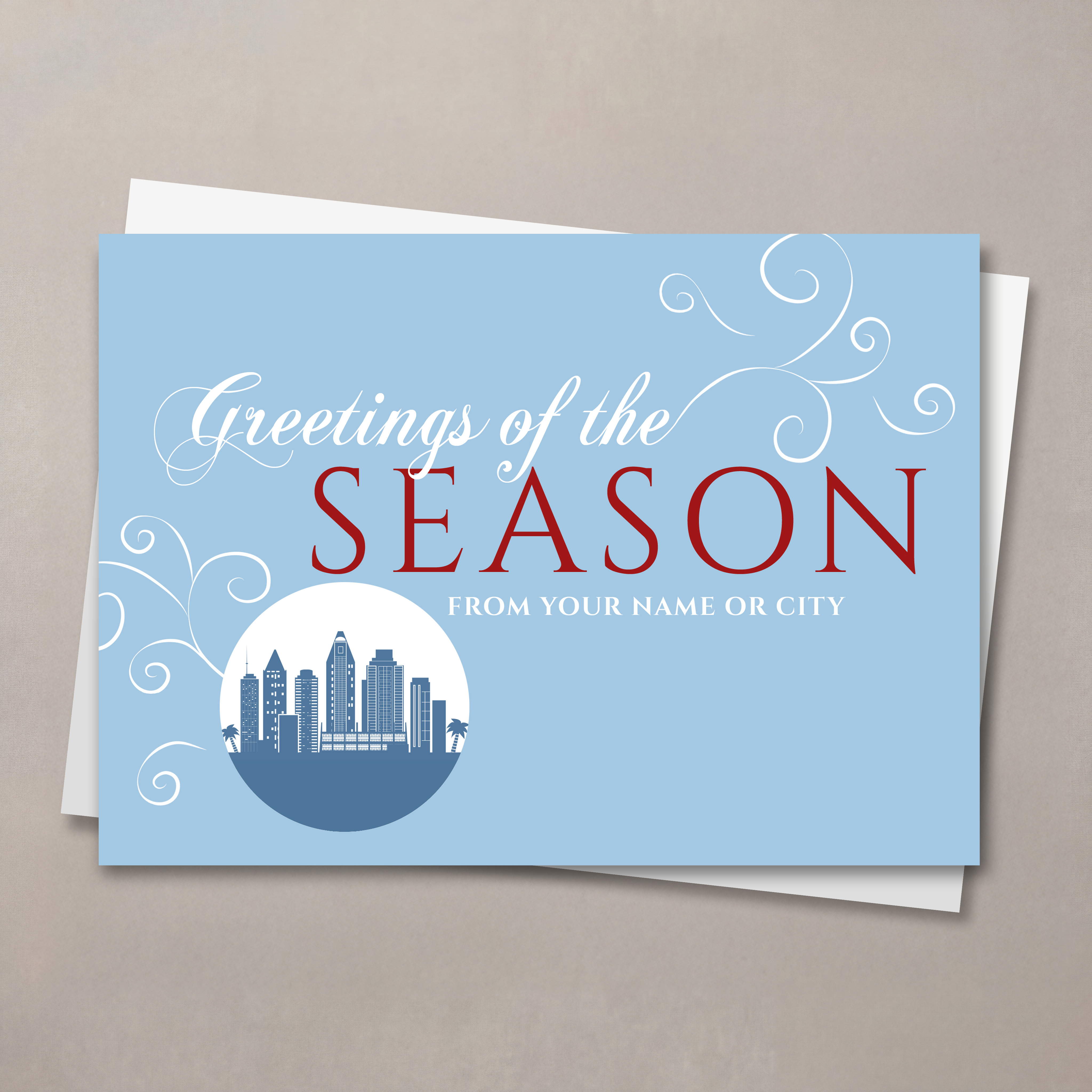 A San Diego Greeting Christmas Card