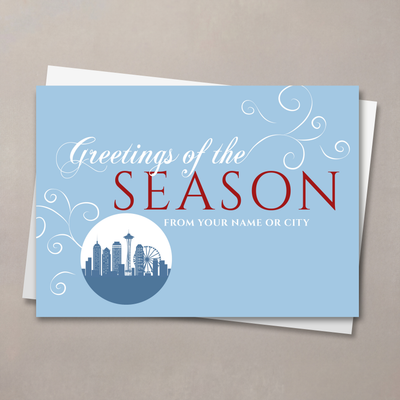A Seattle Greeting Christmas Card