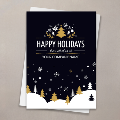 A Winter Greeting Holiday Card