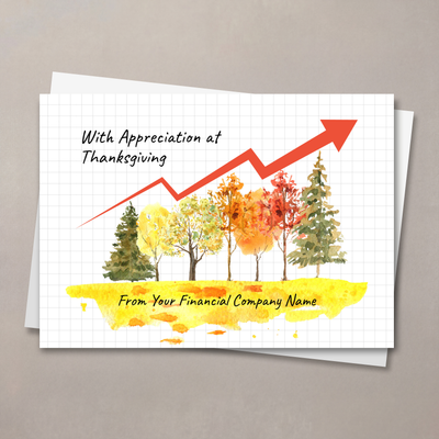 Autumn Trees Appreciation Thanksgiving Card