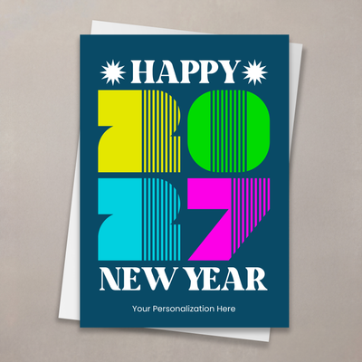 Bold and Bright New Year Card
