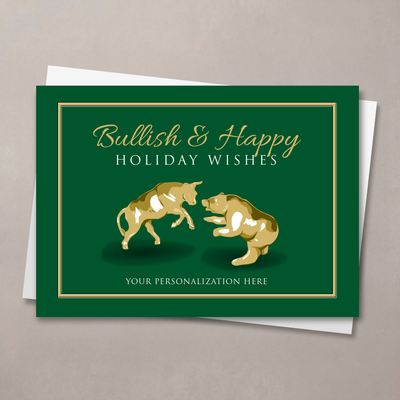 Classic Wall Street Christmas Card