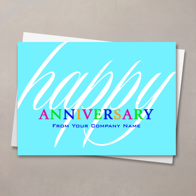 Colorful Anniversary Wishes Card