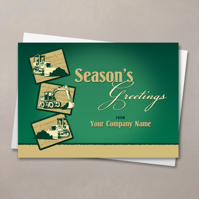 Construction Greetings Holiday Card