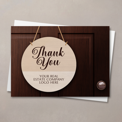 Door Sign Logo Thank You Card