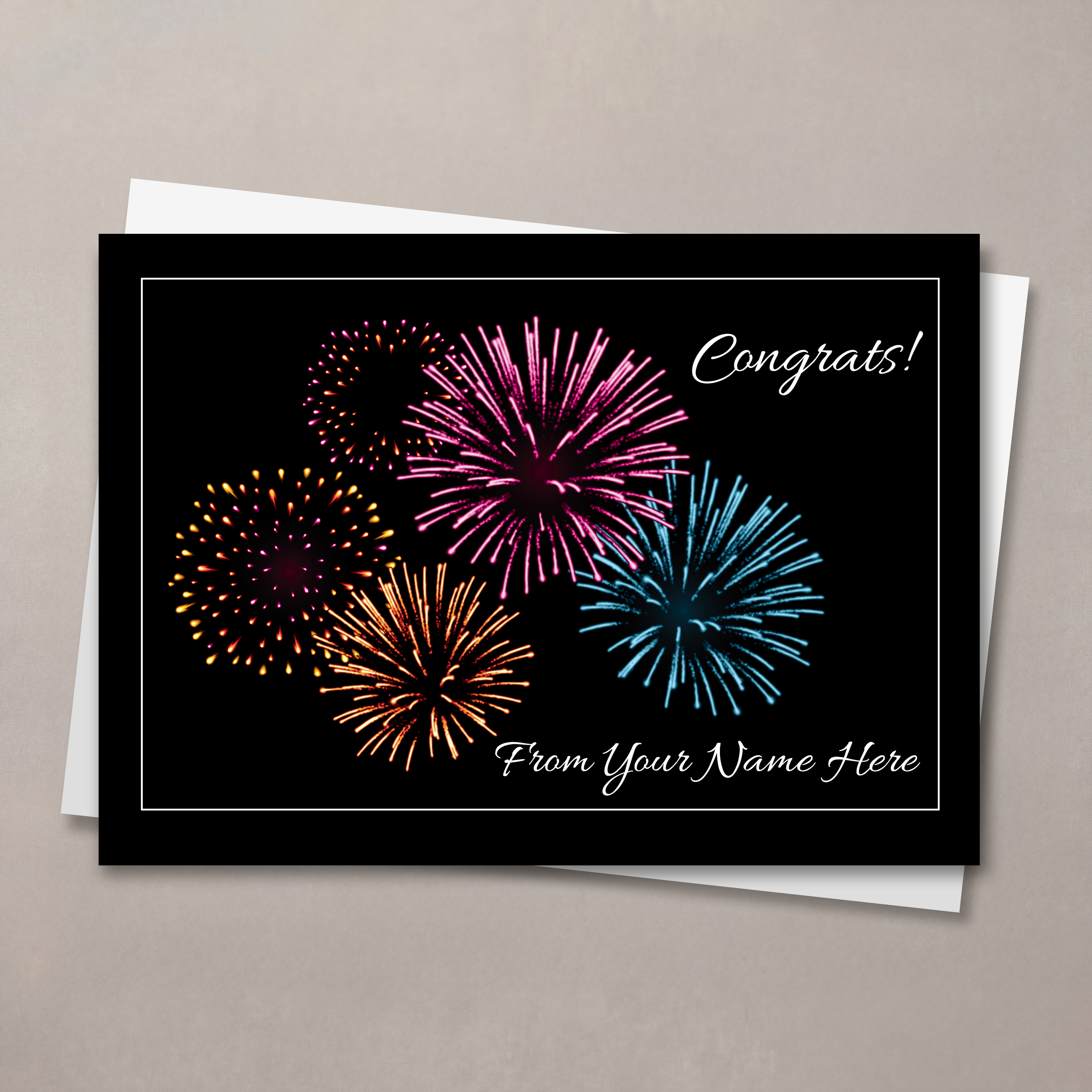 Explosive Congrats Card