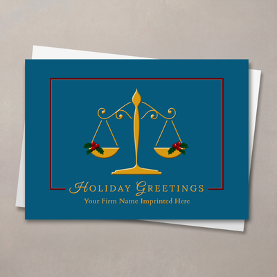 Festive Scales Christmas Card