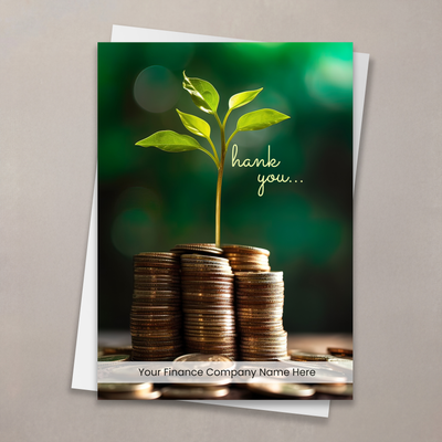Financial Growth Thank You Card