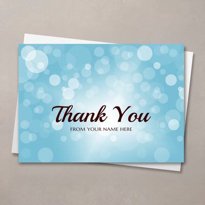 Floating Thanks Card
