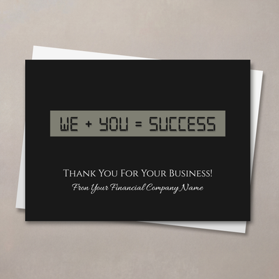 Formula for Success Thank You Card