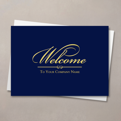 Front Imprint Welcome Card